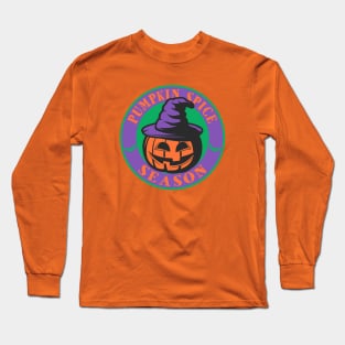 Pumpkin Spice Season Halloween Jack O Lantern Long Sleeve T-Shirt